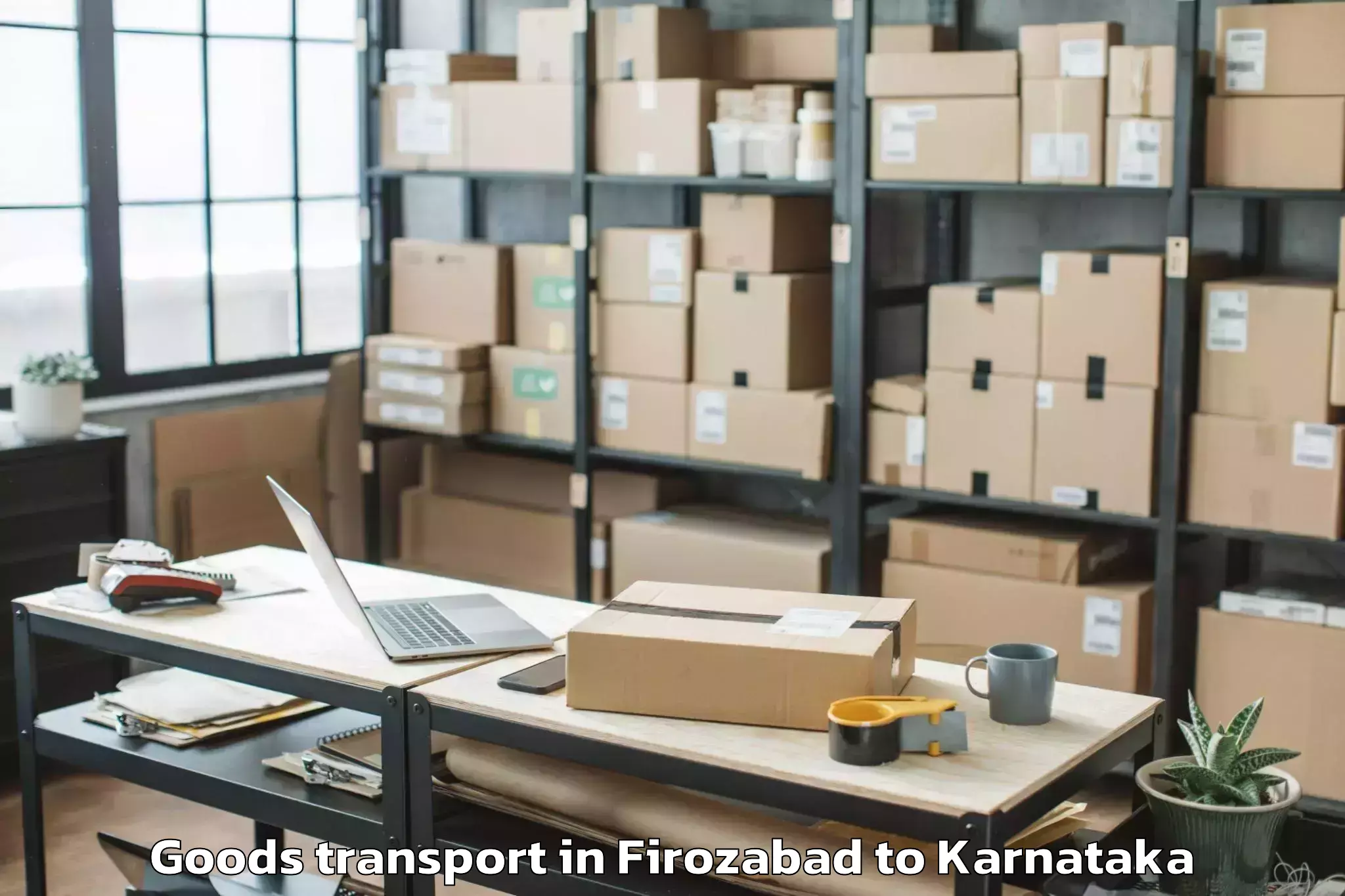 Book Your Firozabad to Holalkere Rural Goods Transport Today